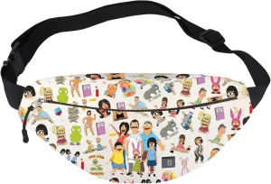 BWWKTOP Bob's Family Fanny Pack Linda ＆ Gene Fans Gift Louise ＆ Tina Belcher Waist Bag Bob Belcher Merch (Bob -WB)