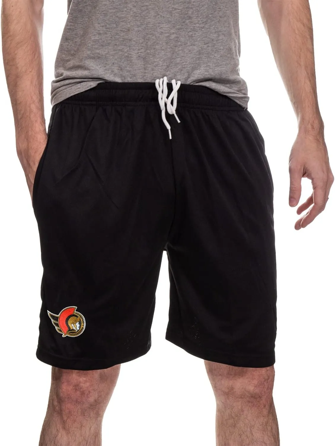 Calhoun NHL Men's Team Logo Air Mesh Shorts