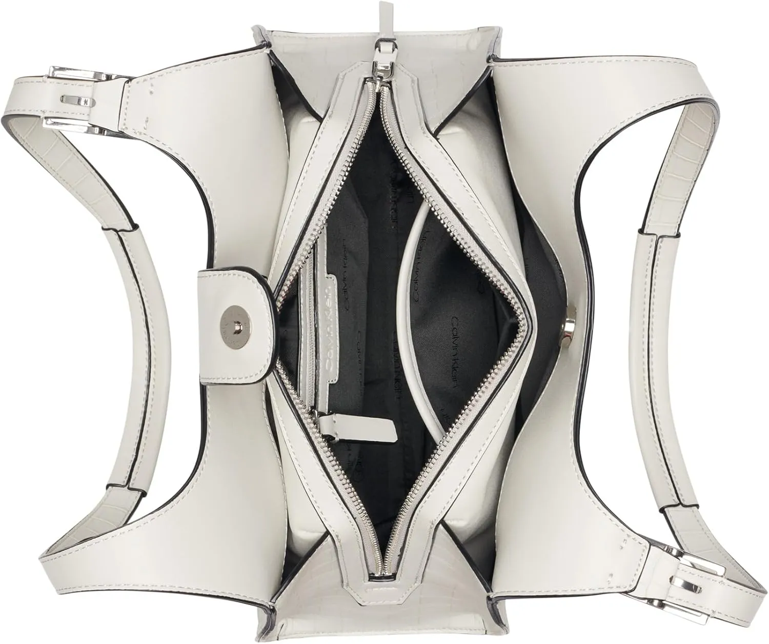 Calvin Klein Quill Triple Compartment Satchel