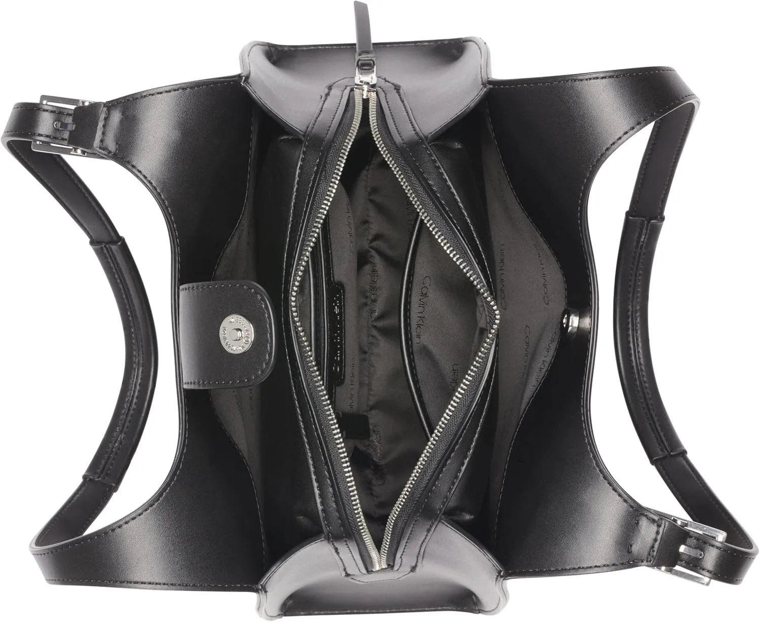 Calvin Klein Quill Triple Compartment Satchel