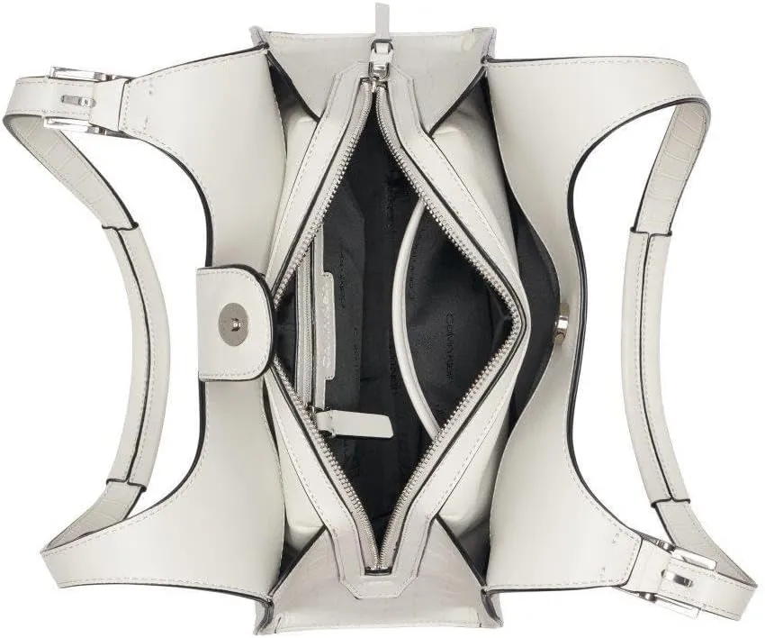 Calvin Klein Quill Triple Compartment Satchel