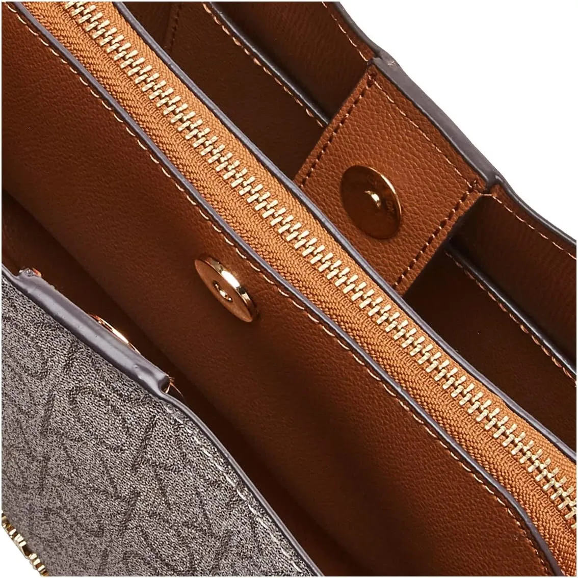 Calvin Klein Women's Hailey Signature Triple Compartment Chain Crossbody