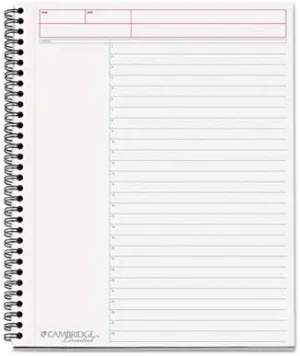 Cambridge 06064 Side Bound Guided Business Notebook, Action Planner, 11 x 8 1/2, 80 Sheets