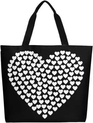 Canvas Tote Bag Large Casual Shoulder Bag for Women Handbag Reusable Beach Shopping Gym Picnic Travel Grocery Bag