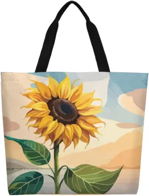 Canvas Tote Bag Large Casual Shoulder Bag for Women Handbag Reusable Beach Shopping Gym Picnic Travel Grocery Bag