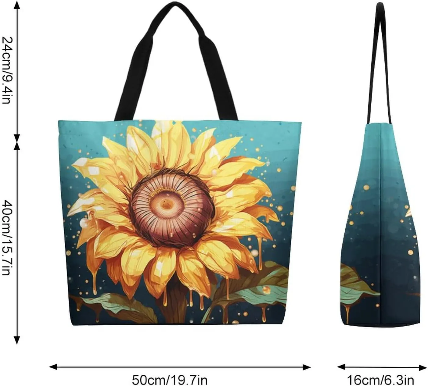 Canvas Tote Bag Large Women Casual Shoulder Bag Handbag Reusable Beach Shopping Grocery Bag For Outdoors
