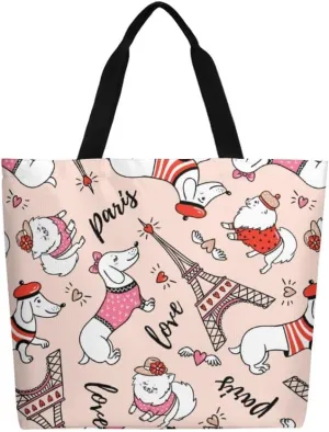 Canvas Tote Bag Large Women Casual Shoulder Bag Handbag Reusable Beach Shopping Grocery Bag For Outdoors