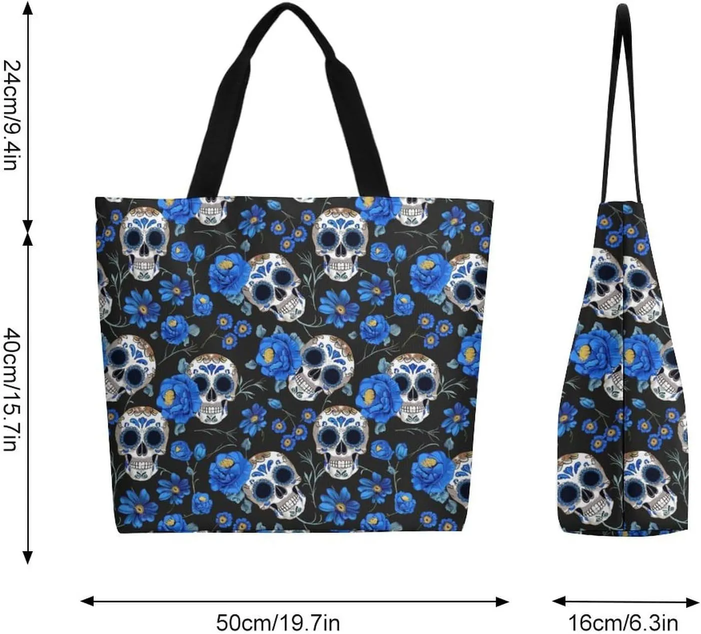 Canvas Tote Bag Large Women Casual Shoulder Bag Handbag Reusable Beach Shopping Grocery Bag For Outdoors