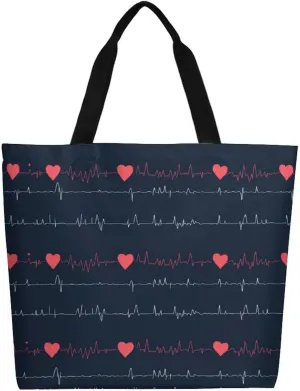 Canvas Tote Bag Large Women Casual Shoulder Bag Handbag Reusable Beach Shopping Grocery Bag For Outdoors