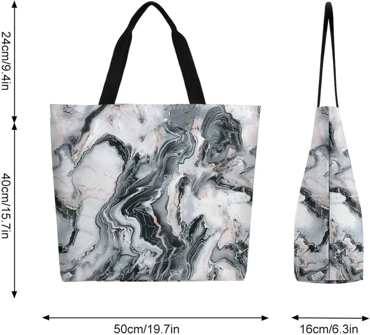 Canvas Tote Bag Large Women Casual Shoulder Bag Handbag Reusable Beach Shopping Grocery Bag For Outdoors