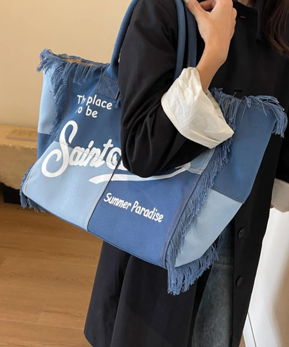 Canvus Tote Purses Summer 2025 Trendy Beach Tote Bag Y2k Purse Cute Tote Bags