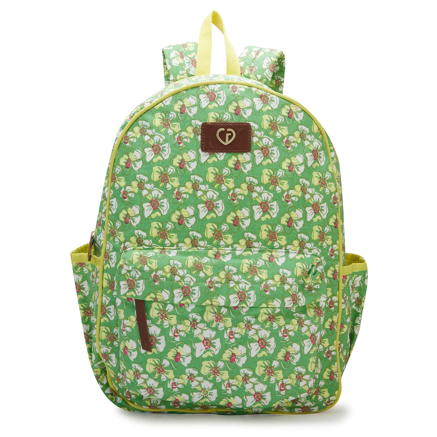 Caprese Blossom Large Light Green Laptop Backpack