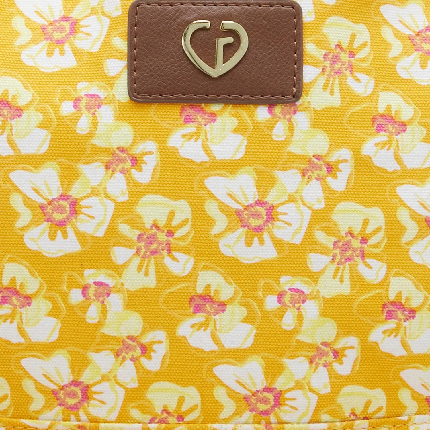 Caprese Blossom Large Yellow Laptop Backpack