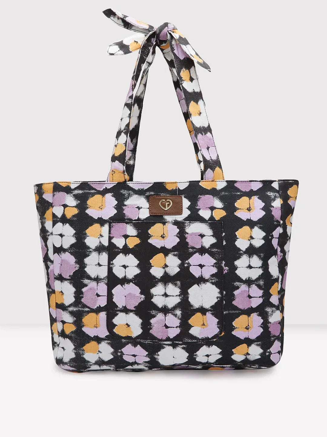 Caprese Enora Large Black Tote Bag