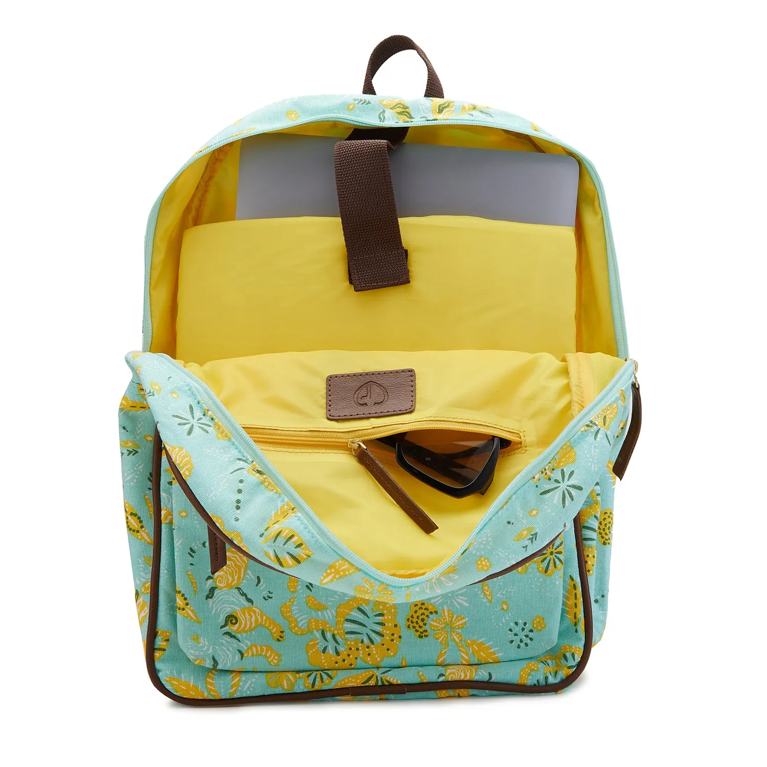 Caprese Hazel Large Aqua Laptop Backpack
