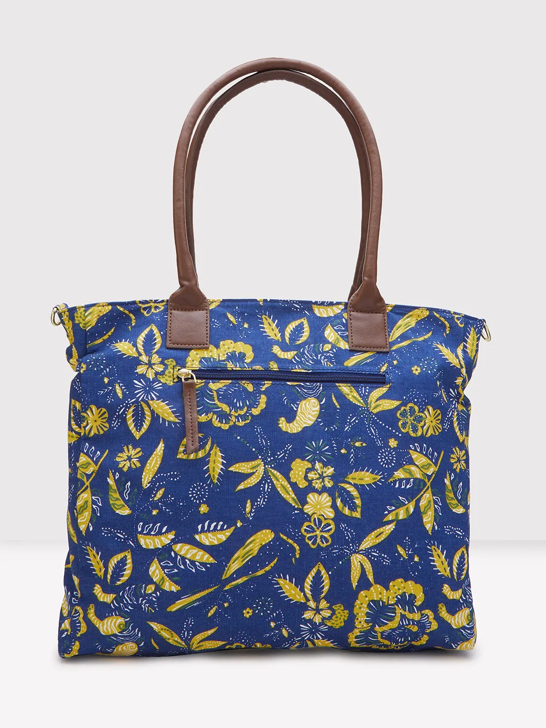 Caprese Hazel Large Blue Tote Bag