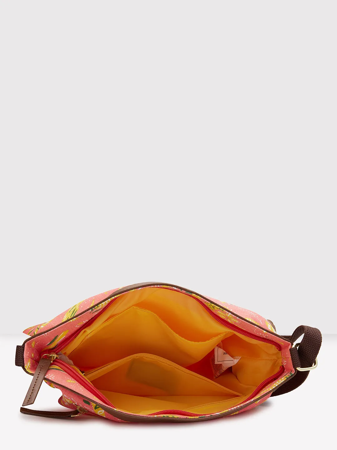 Caprese Hazel Large Coral Sling Bag
