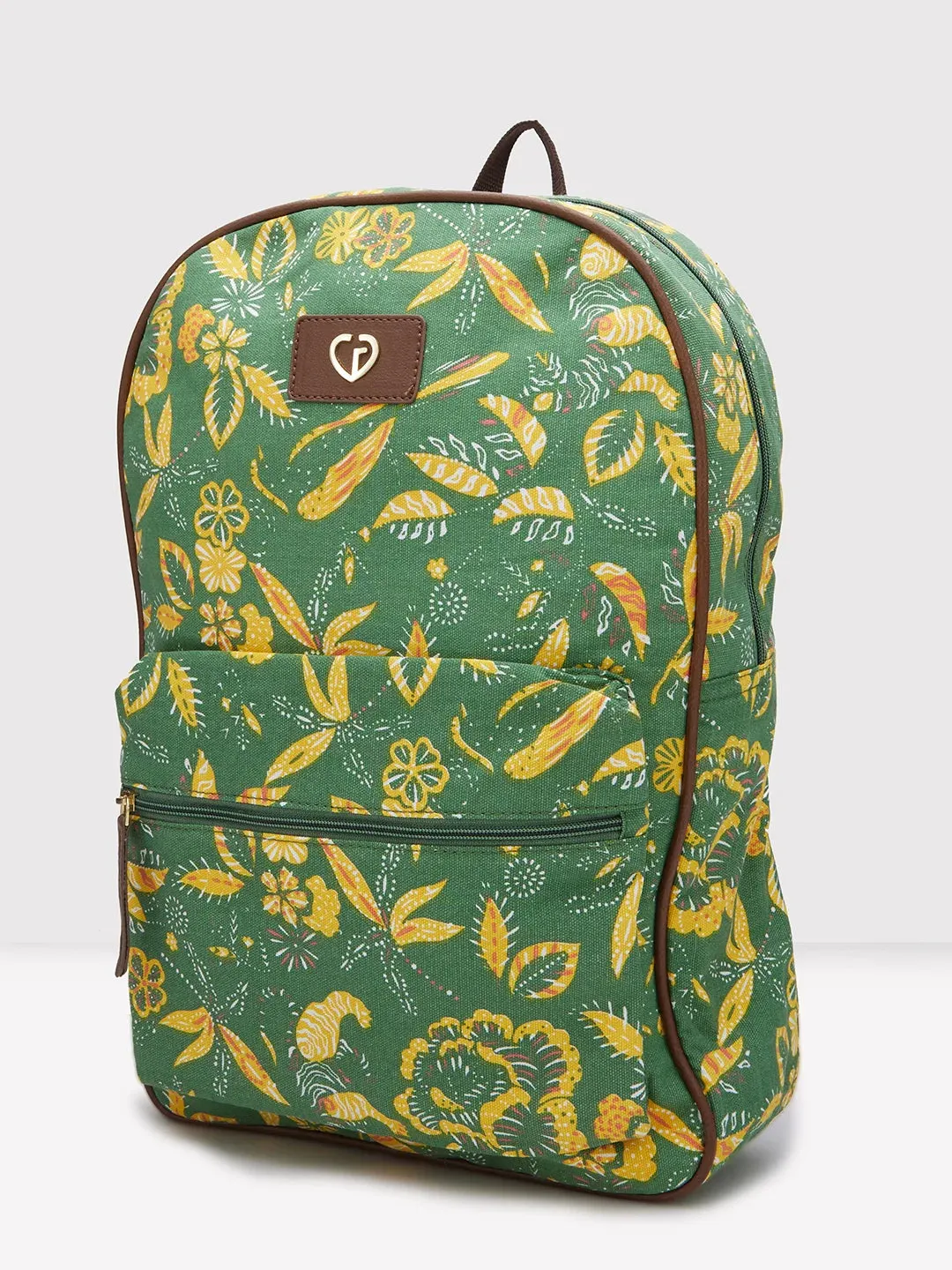 Caprese Hazel Large Olive Laptop Backpack