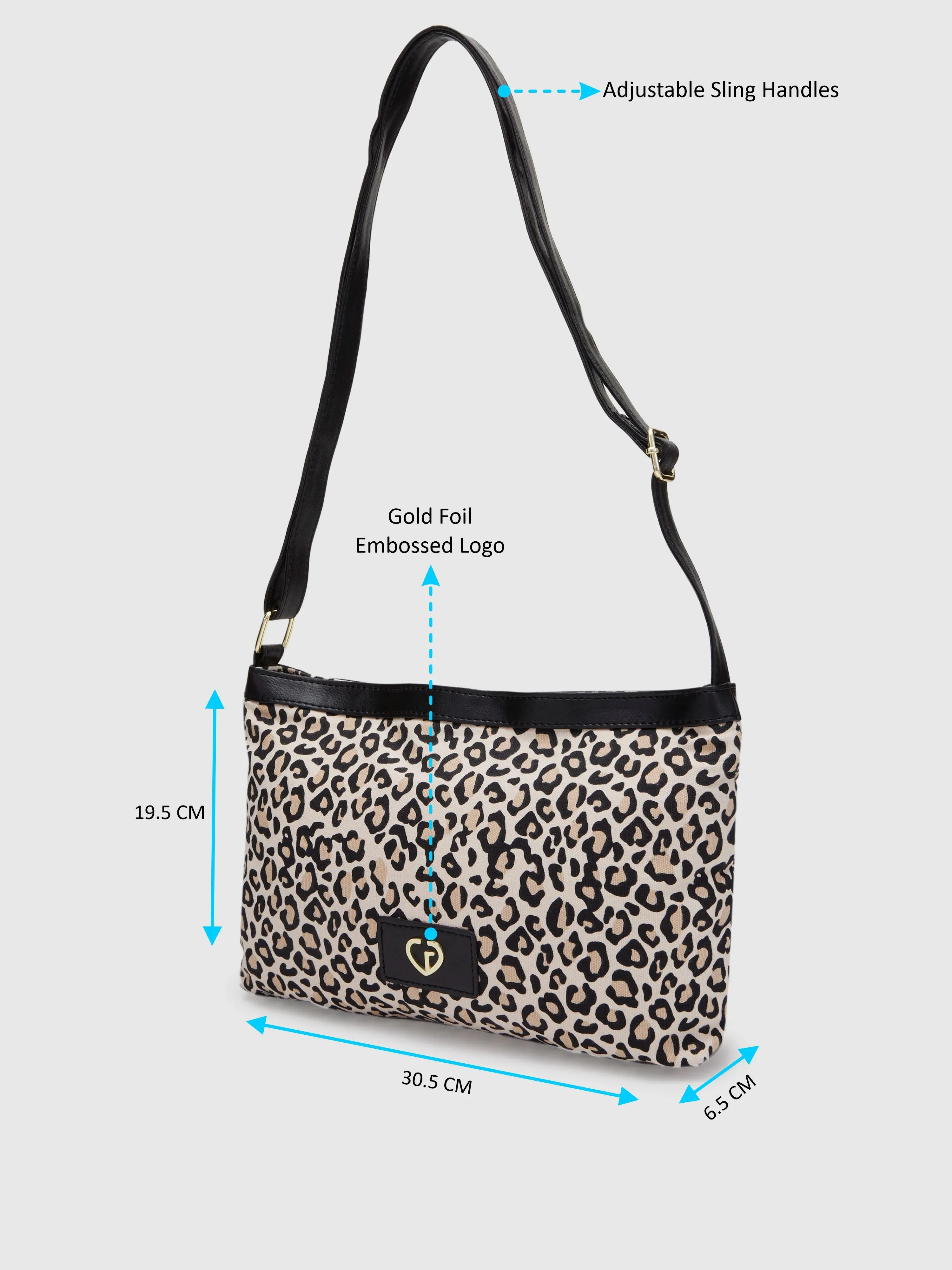 Caprese Karel Large Beige Sling Bag