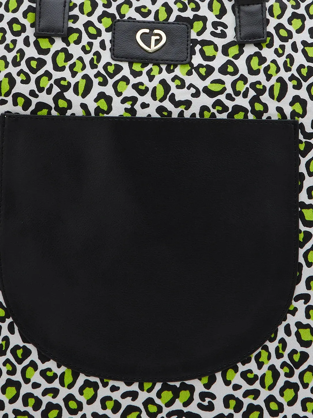 Caprese Karel Large Lime Green Tote Bag