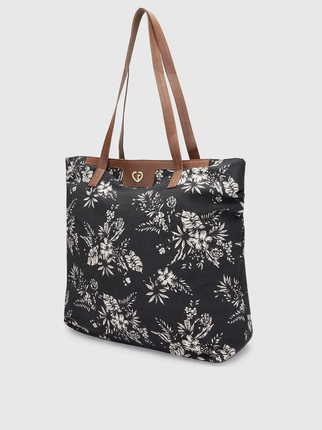 Caprese Kendall Large Black Tote Laptop Bag