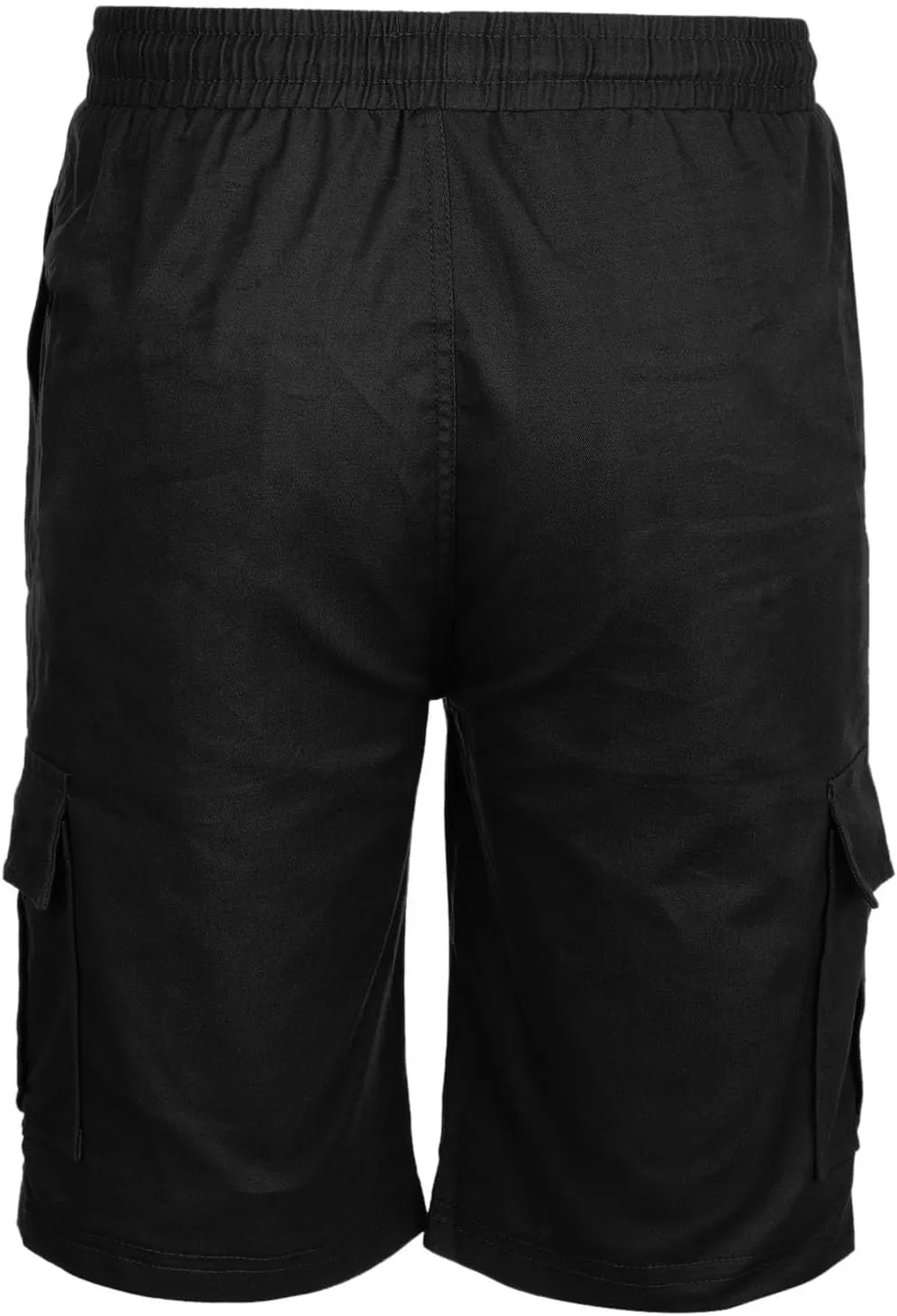 Cargo Shorts for Men Big and Tall Summer Casual Work Shorts Drawstring Elastic Waist Knee Length Bermuda Short 2025