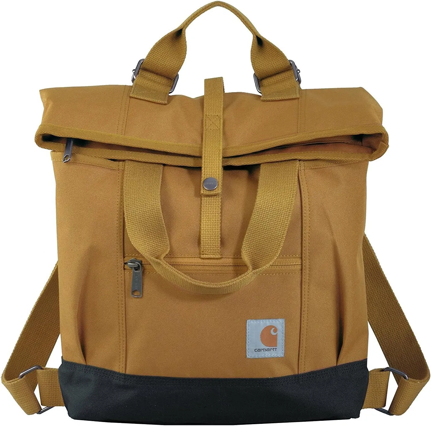 Carhartt Legacy Women's Hybrid Convertible Backpack Tote Bag, Carhartt Brown