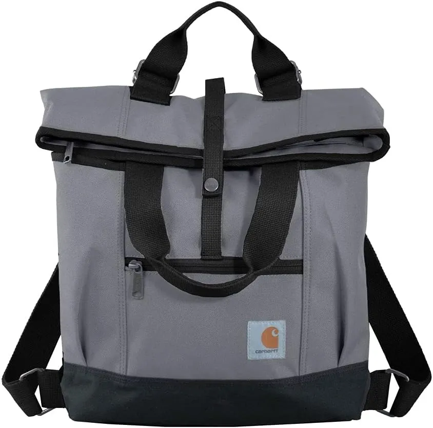 Carhartt Women's Legacy Hybrid Convertible Backpack Tote Bag, Grey, One Size