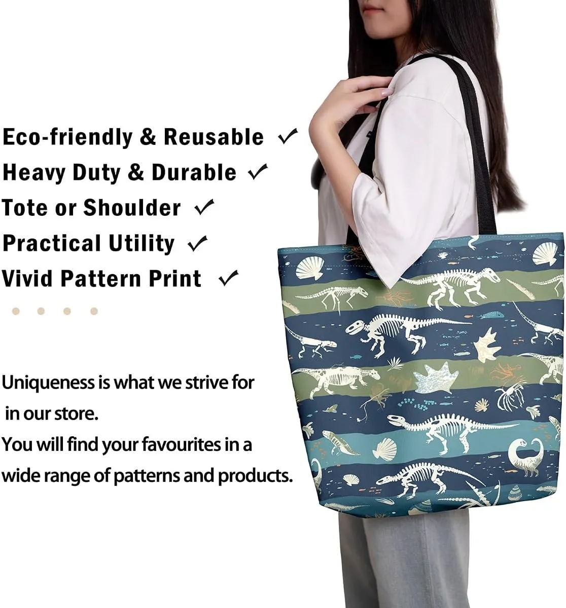 Cartoon Ferret Canvas Tote Bag for Women,Lovely Wild Animals Waterproof Beach Bag Cute Coastal Shoulder Bag