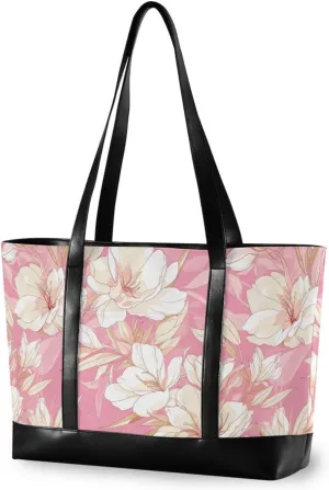 Cartoon Gar Light Peach Sturdy laptop bags for women with zipper work tote for women work with mom maletines para mujer