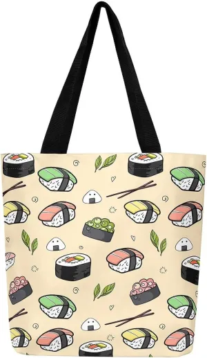 Cartoon Milk Cow Canvas Tote Bag Lovely Farm Animal Kawaii Beach Bag,Strawberry Flowers Handbag for Women