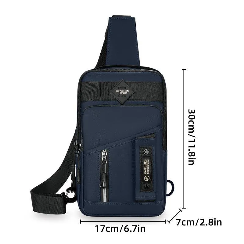 Casual Multifunctional Crossbody Bag for Men Travel Outdoor Hiking and Sports