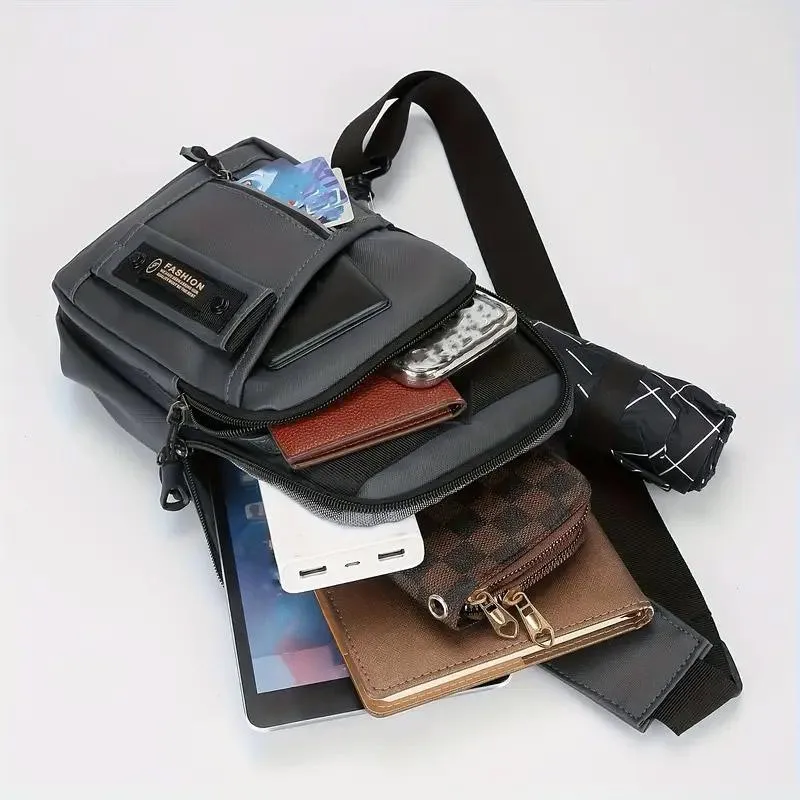 Casual Multifunctional Crossbody Bag for Men Travel Outdoor Hiking and Sports
