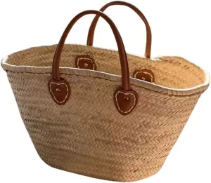 Casual Wicker Woven Large Capacity Tote Rattan Women Handbags Beach Bags Lady Big Basket Buckets Bag
