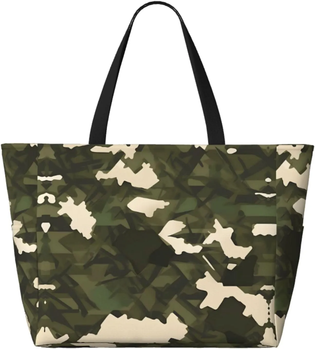 Cat And Butterfly Spacious Large Capacity Beach Travel Bag - Foldable Beach Bag Tote Bag With Zipper