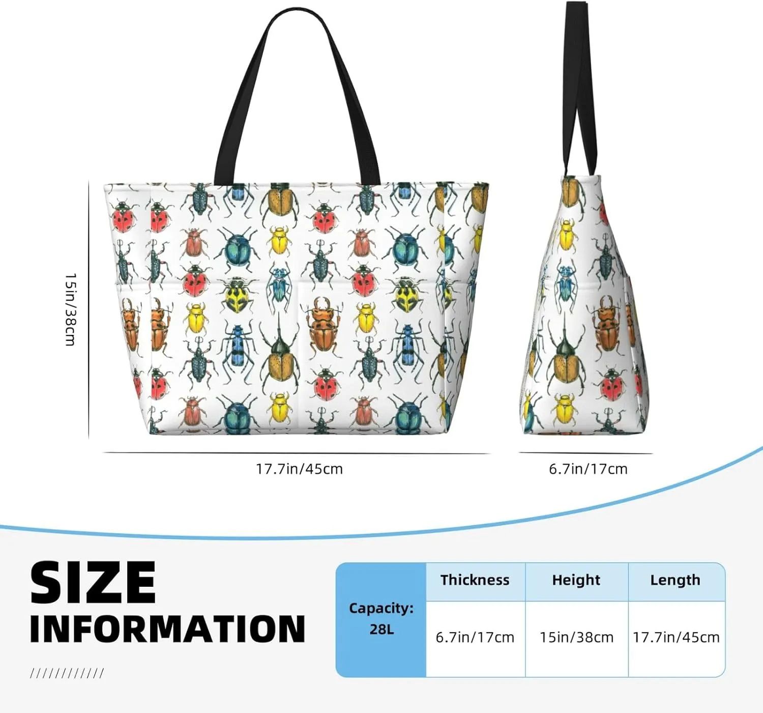 Cat Dad Beach Bag Women Tote Bag Pool Bag With Zipper For Gym Grocery Travel With Wet Pocket