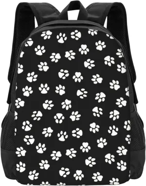 Cat Dog Paw Prints Lightweight Packable Backpack Travel Casual Large Capacity Daypack Foldable Backpack For Men Women
