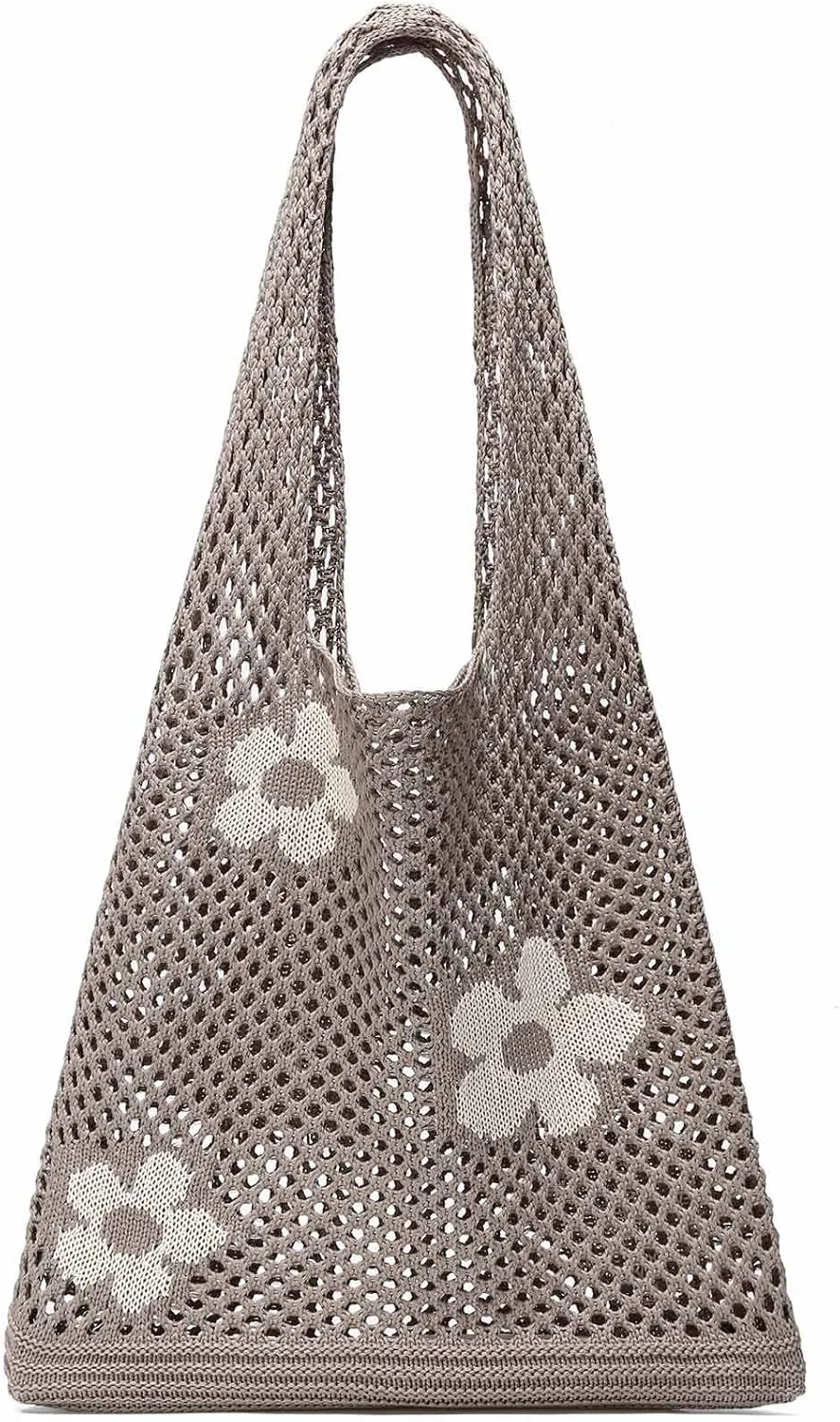 CATMICOO Crochet Beach Bag Tote: Small Knit Bag Summer Shoulder Bag for Vacation