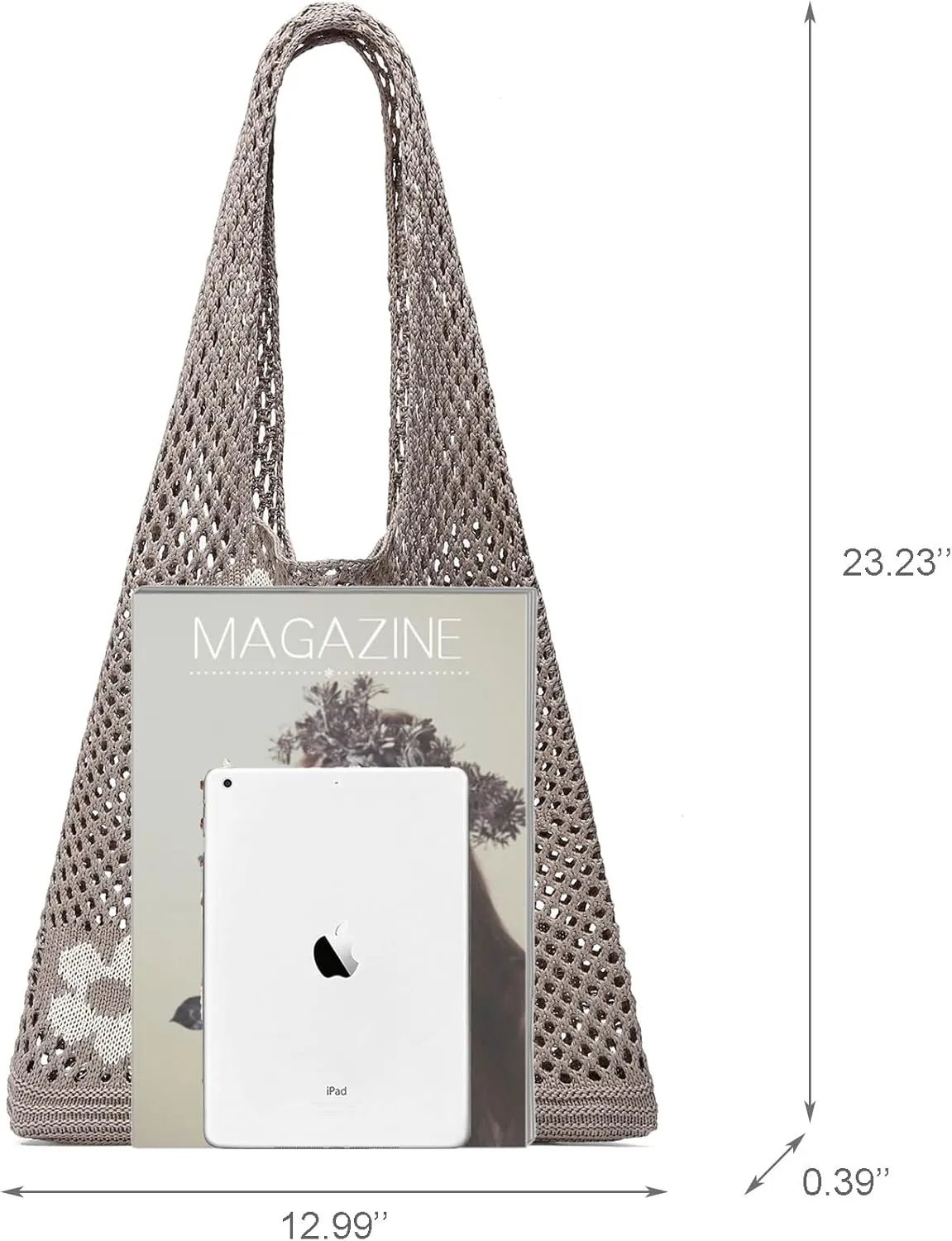 CATMICOO Crochet Beach Bag Tote: Small Knit Bag Summer Shoulder Bag for Vacation