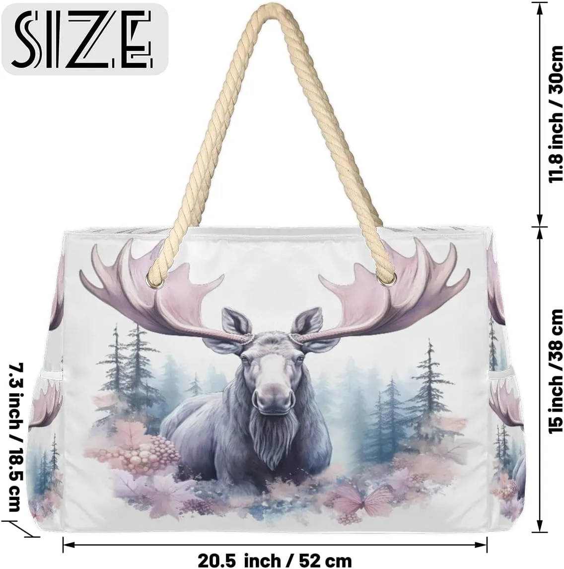cfpolar Large Beach Bag, Waterproof Sandproof Beach Tote Bag with Zipper