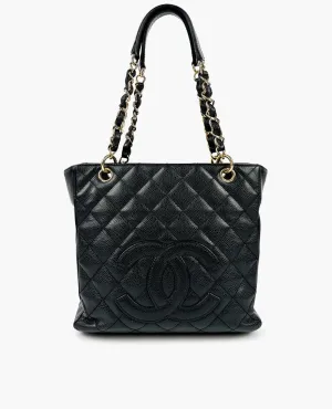 Chanel PST Caviar Black GHW