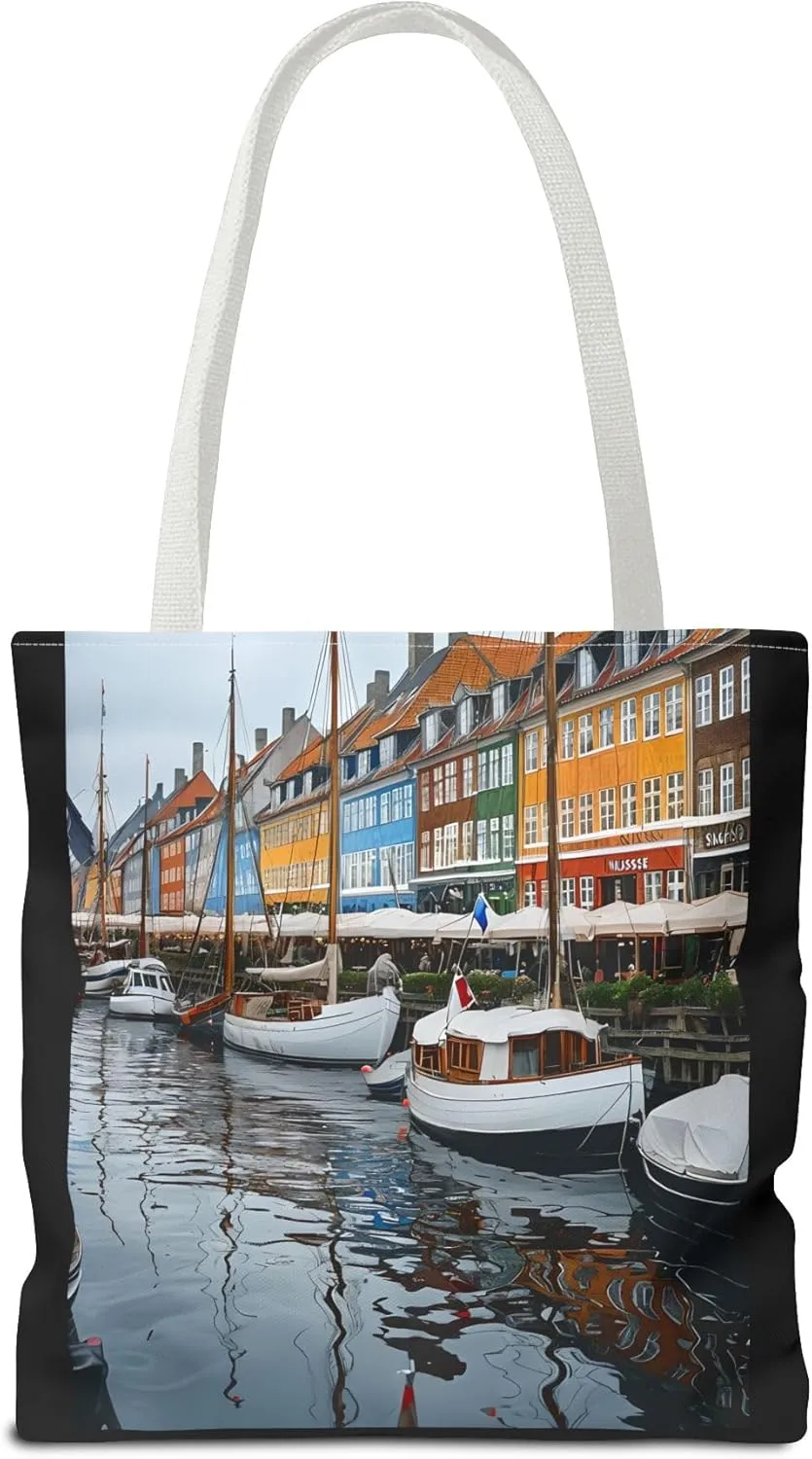 Charming Waterfront Tote Bag