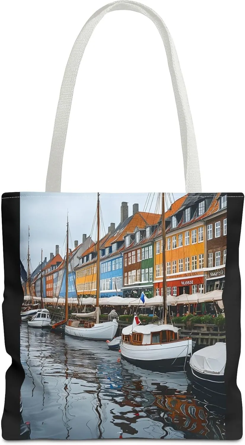 Charming Waterfront Tote Bag