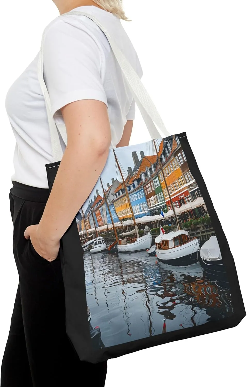 Charming Waterfront Tote Bag