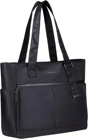 Chase Chic Laptop Bag for Women, Trendy Work Tote Bag Ladies 15.6 inch Computer Bag Fashion Business Handbag for Travel