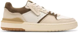 Clarks Men's Courtlite2 Lo Trainers, Dark Olive Combi, 10.5 Men