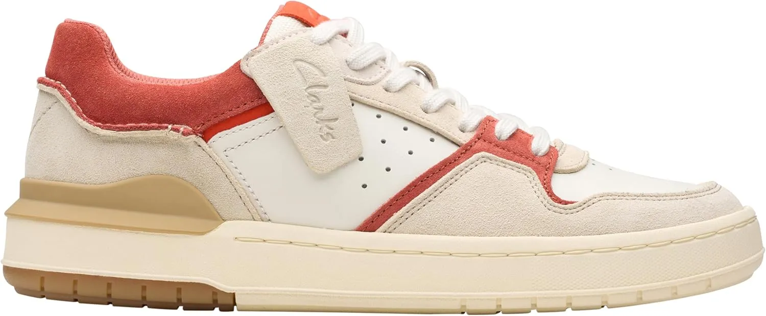 Clarks Men's Courtlite2 Lo Trainers, Red Combi, 8.5 Men