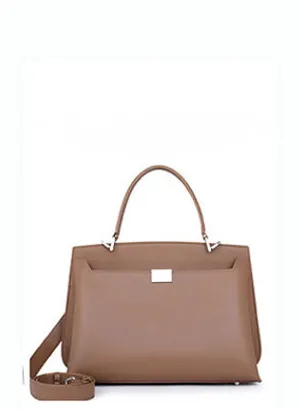 Classic Leather Large Capacity Satchel Crossbody Bag