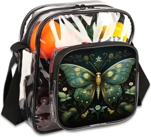 Clear Crossbody Purse Bag Clear Messenger Shoulder Bags See Through Transparent Purse