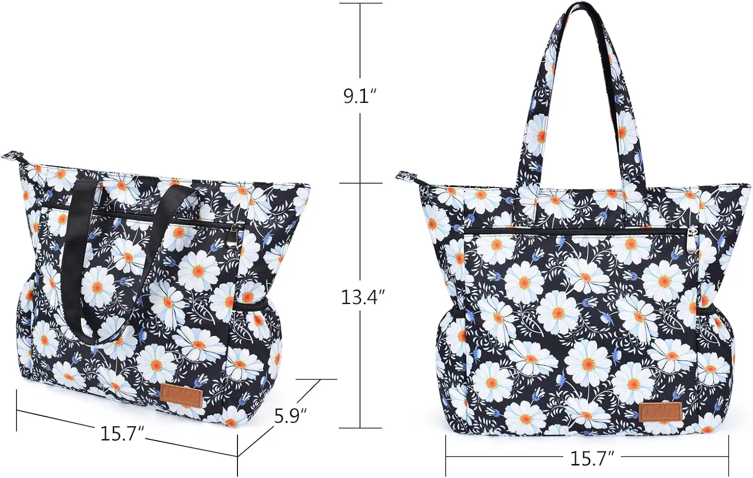 CLOUDMUSIC Shoulder Tote Bag For Nurses Teachers Work Gym Travel Beach Women With Large Capacity Waterproof